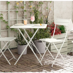 Masa pliabila Ikea Sundso 65x65 (Alb murdar)