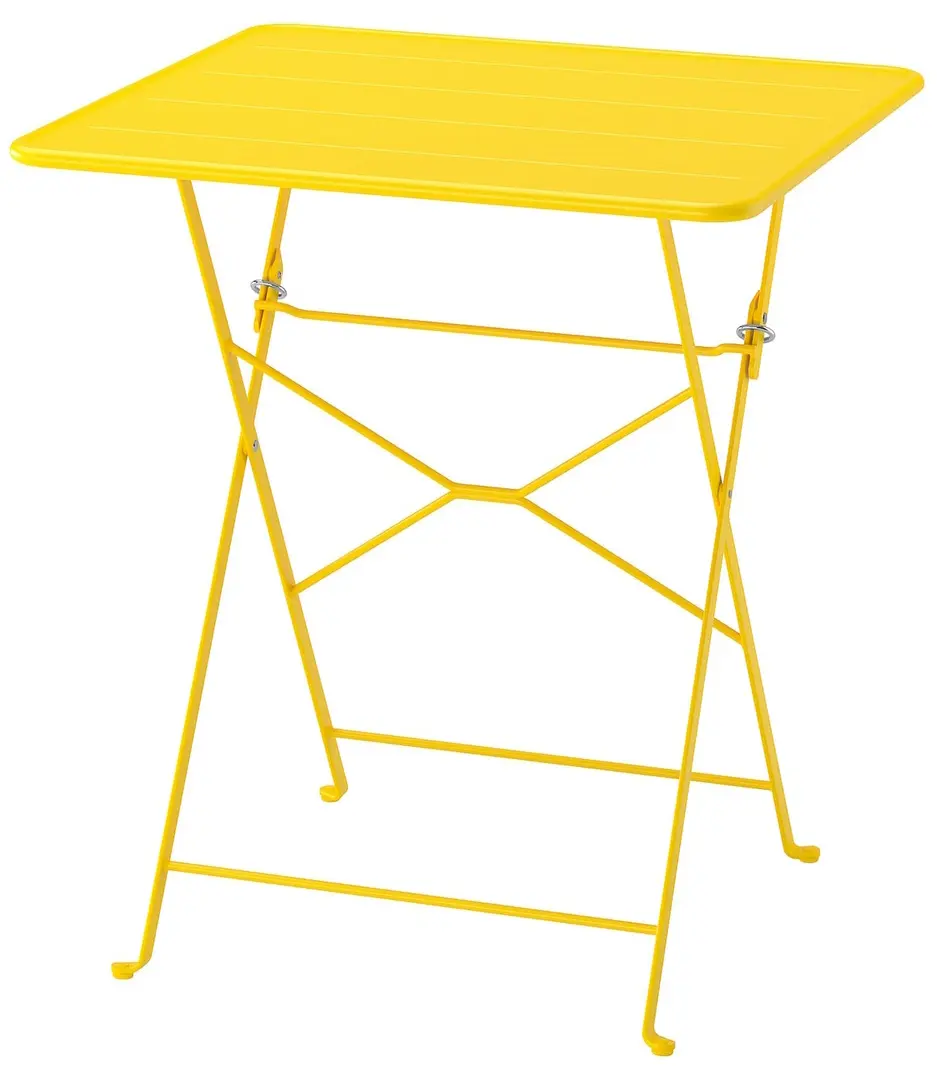 Masa pliabila Ikea Sundso 65x65 (Galben neon)