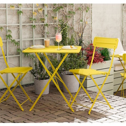 Masa pliabila Ikea Sundso 65x65 (Galben neon) Thumb