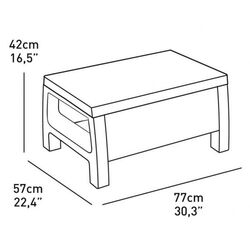 Masa Keter Corfu II (Cappuccino) Thumb
