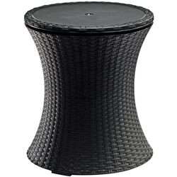 Masa cu recipient pentru gheata Keter Cool Bar Rattan (Anthracite)