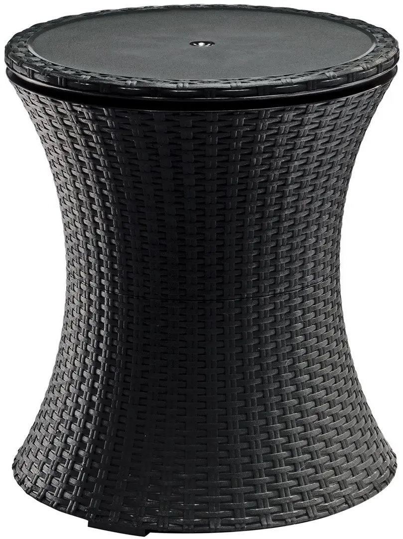 Masa cu recipient pentru gheata Keter Cool Bar Rattan (Anthracite)