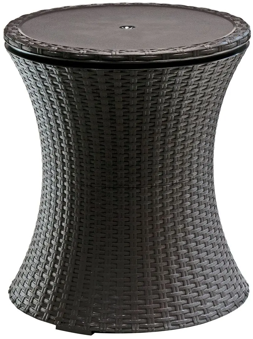 Стол с контейнером для льда Keter Cool Bar Rattan (Whiskey Brown)