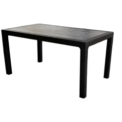 Стол Magnusplus Rattan 120x70 (Grey) Thumb