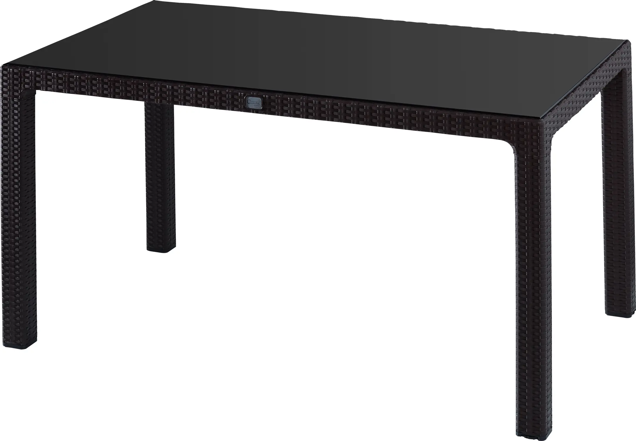 Masa Magnusplus Rattan cu sticla 120x70 (Brown)