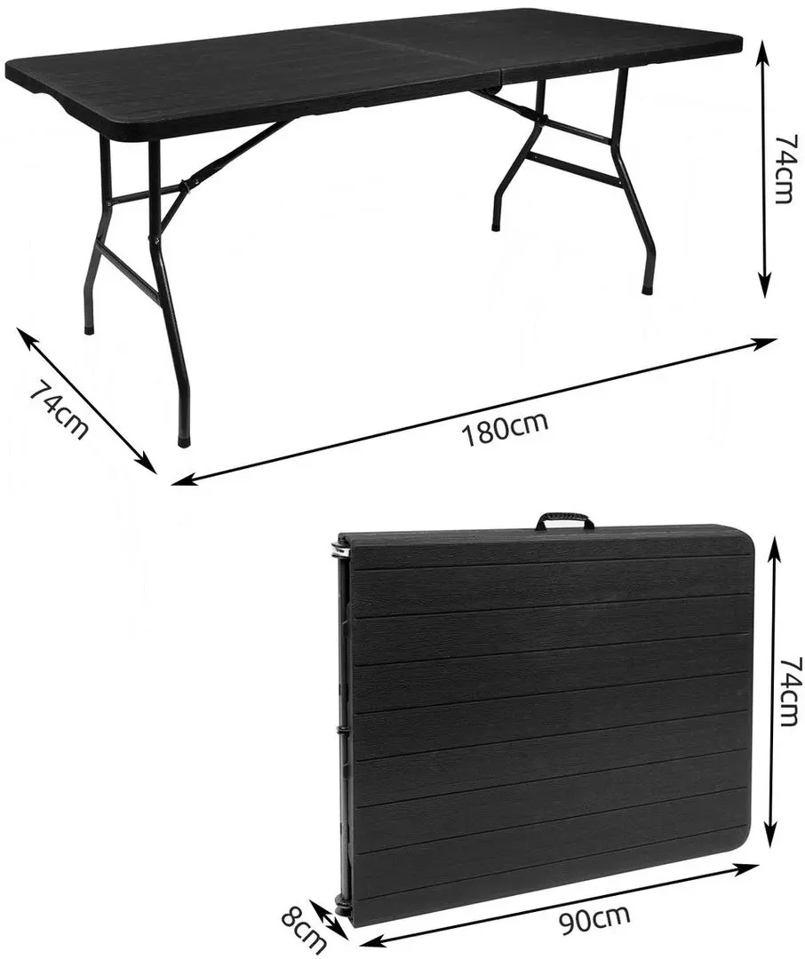 Masa pliabila Malatec 2280 (Black)