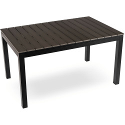 Стол раскладной Mebel Elite Argos 140/180 (Dark Grey/Black) Thumb