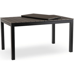 Стол раскладной Mebel Elite Argos 140/180 (Dark Grey/Black) Thumb