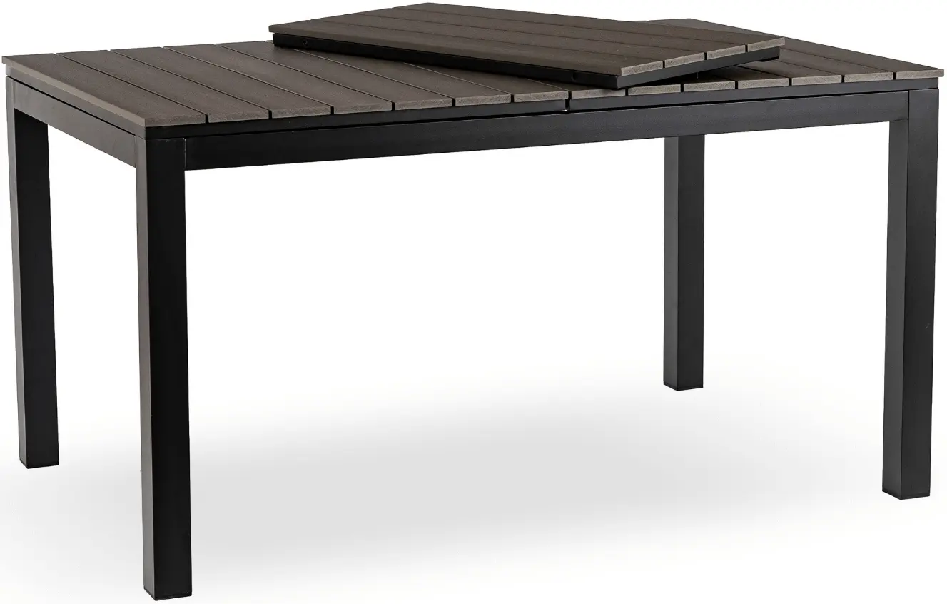 Стол раскладной Mebel Elite Argos 140/180 (Dark Grey/Black) - 3