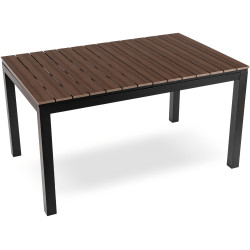 Стол раскладной Mebel Elite Argos 140/180 (Walnut/Black) Thumb
