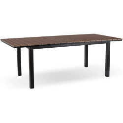 Стол раскладной Mebel Elite Argos 140/180 (Walnut/Black) Thumb