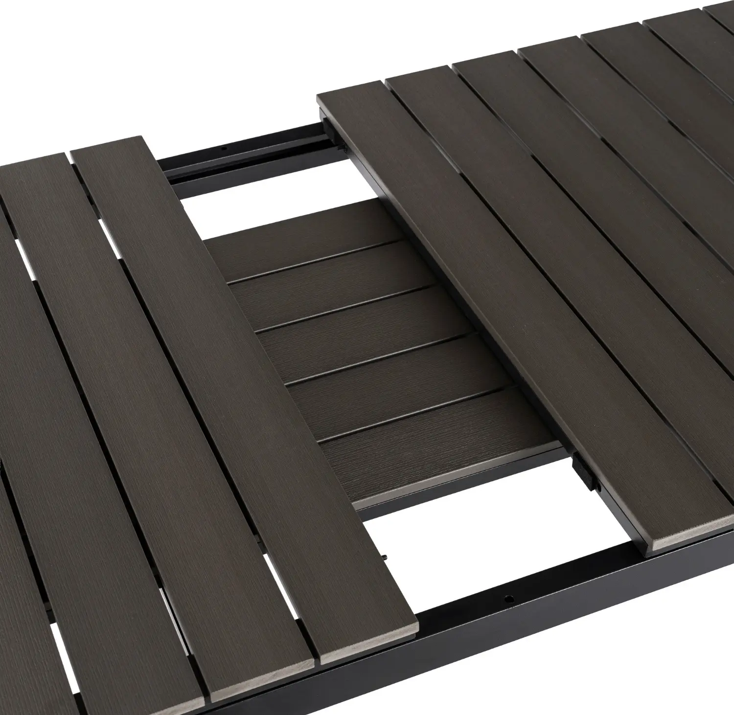 Стол раскладной Mebel Elite Argos 160/210 (Dark Grey/Black) - 5