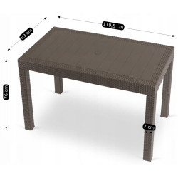 Стол садовый Mebel Elite Fargo (Brown) Thumb