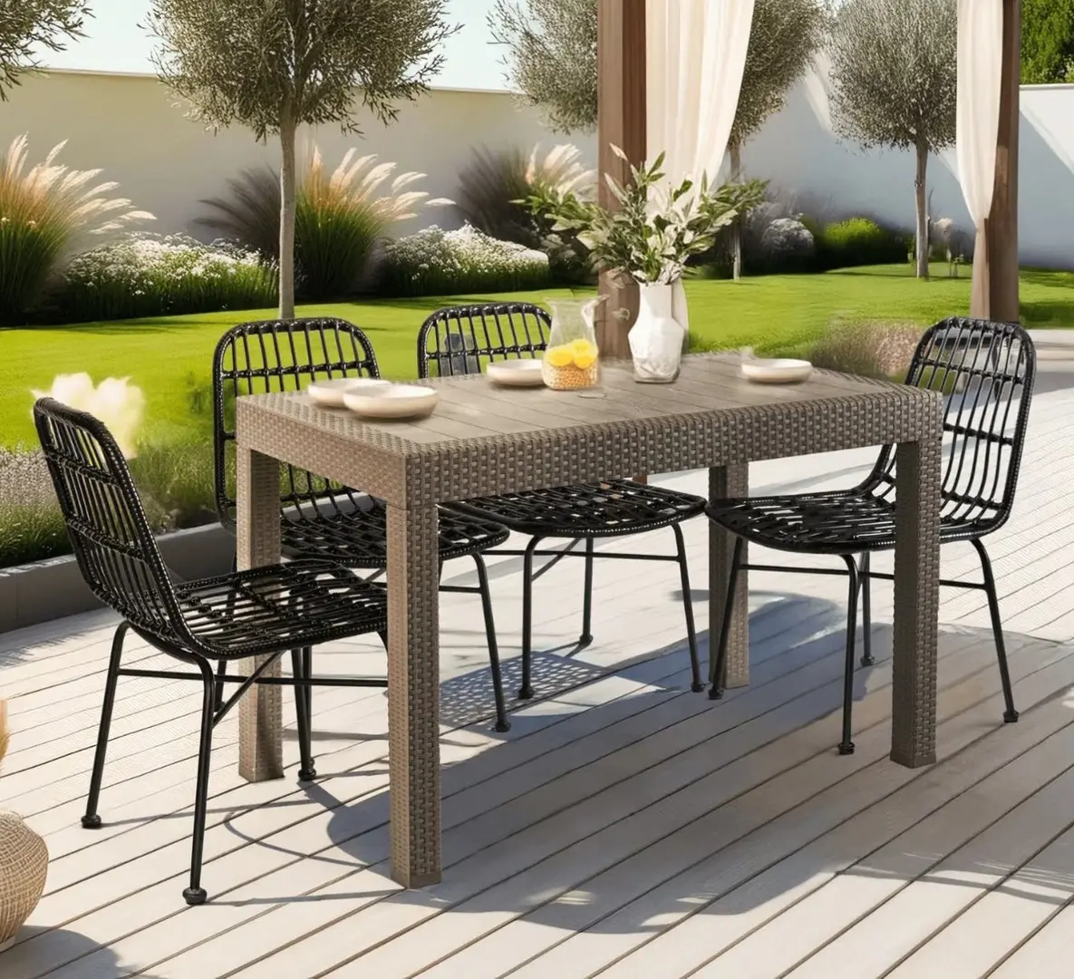 Стол садовый Mebel Elite Fargo (Brown)