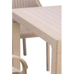 Masa Mobiland Rattan 150x90 (Cappuccino) Thumb