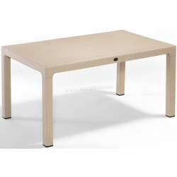 Masa Mobiland Rattan 150x90 (Cappuccino)