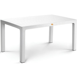 Masa Mobiland Rattan 150x90 (White) Thumb
