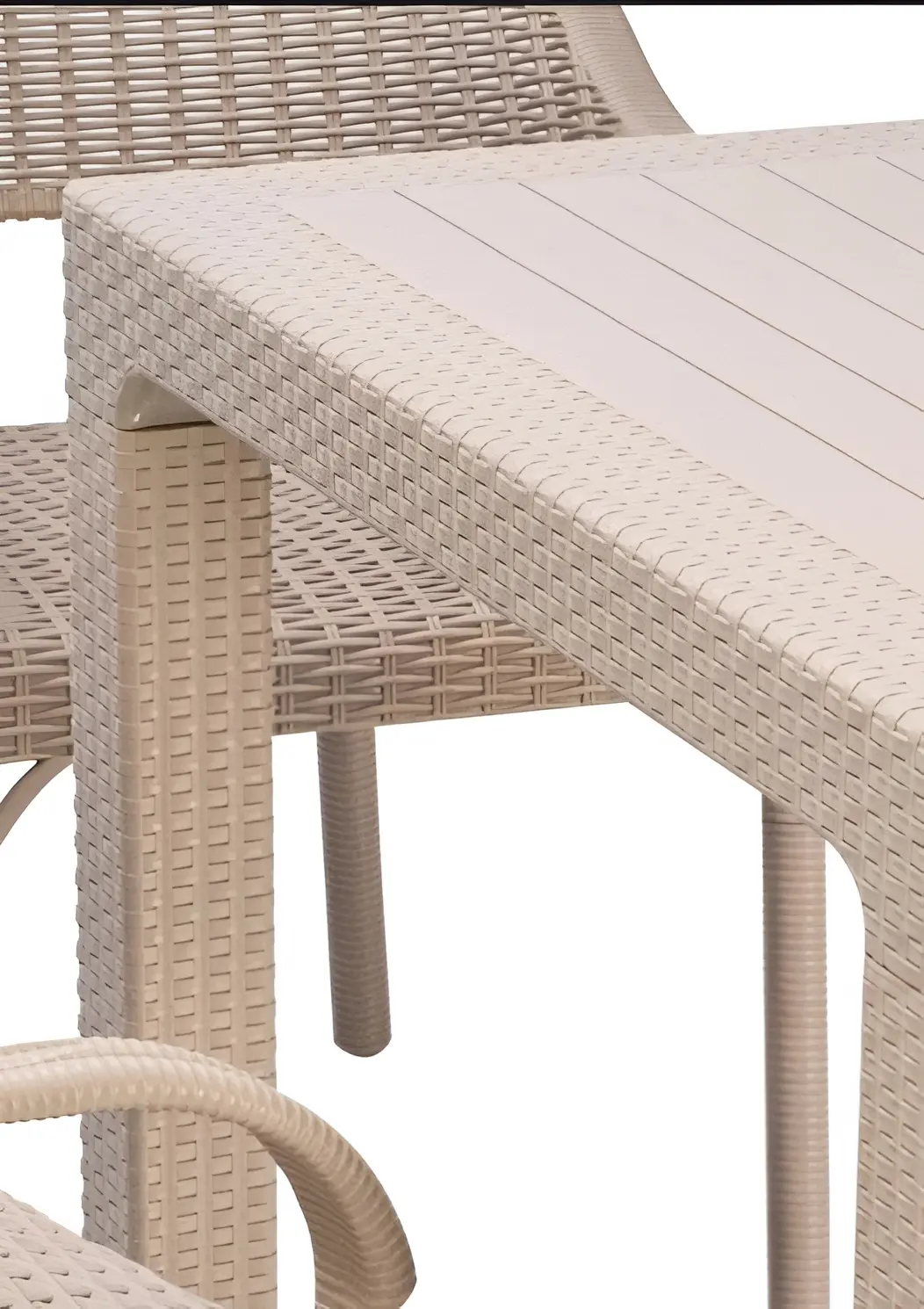 Masa Mobiland Rattan 90x90 (Cappuccino) - 2