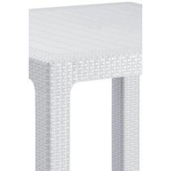Masa Mobiland Rattan 90x90 (White) Thumb