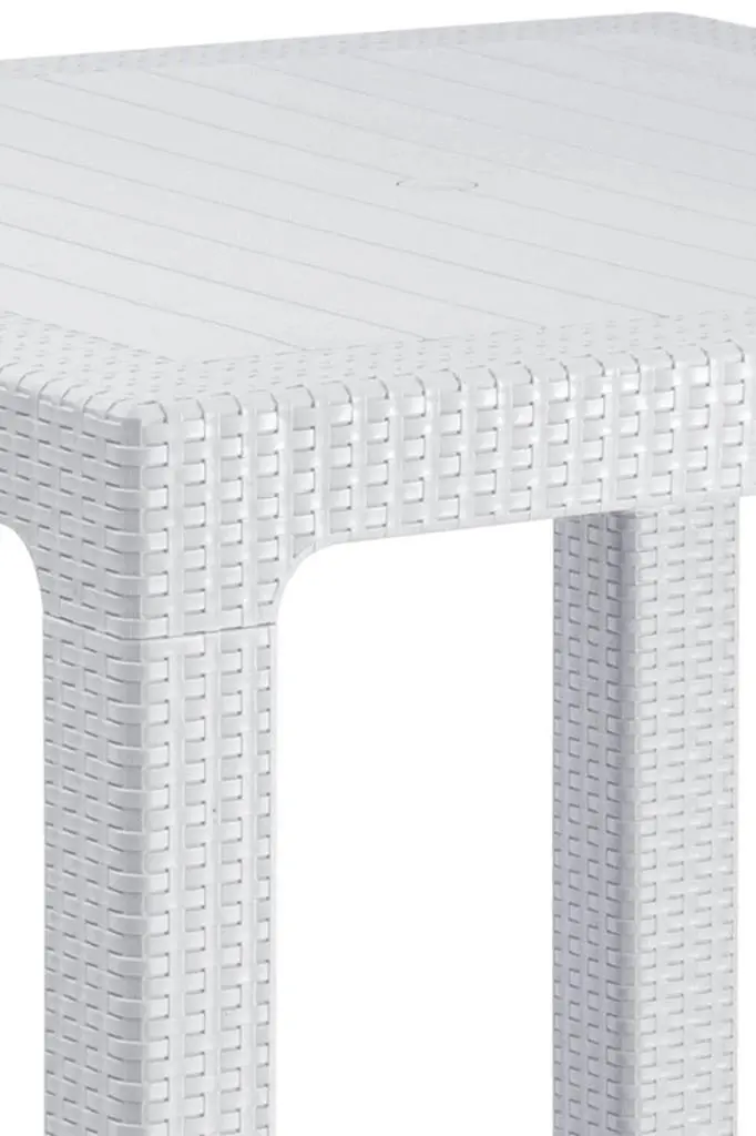 Masa Mobiland Rattan 90x90 (White) - 2
