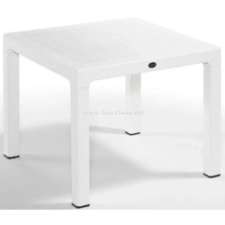 Masa Mobiland Rattan 90x90 (White)