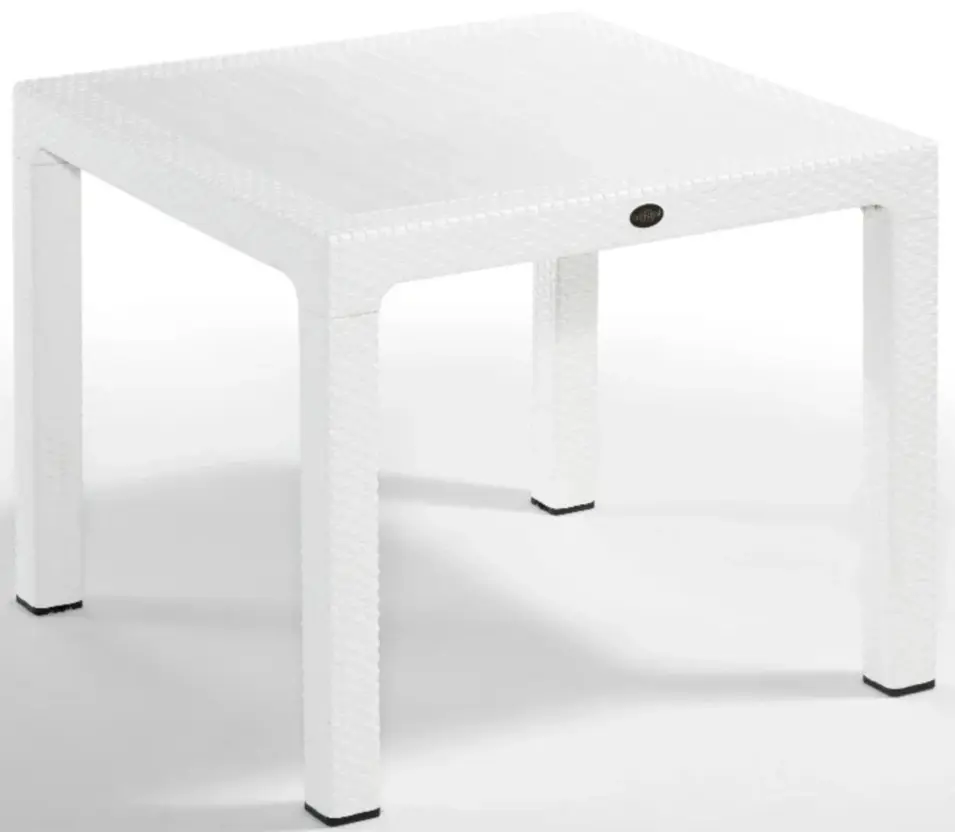 Masa Mobiland Rattan 90x90 (White)
