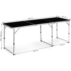 Masa pliabila Modern Home GB030-180 (Black/Silver) Thumb