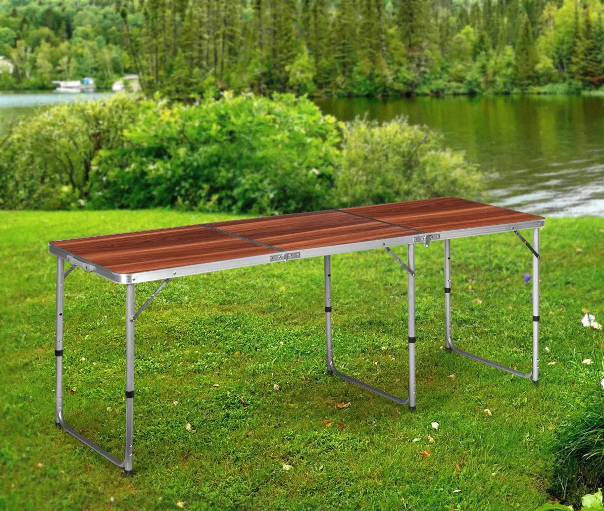 Masa pliabila Modern Home GB030-180 (Brown/Silver)
