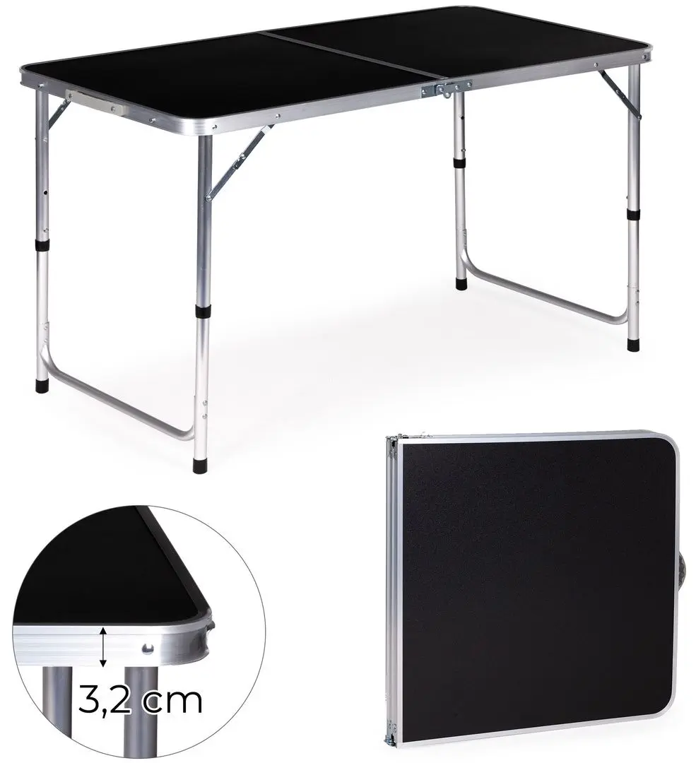 Masa pliabila Modern Home GMFC-FY12060 (Black/Silver) - 10