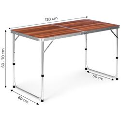 Masa pliabila Modern Home GMFC-FY12060 (Brown/Silver) Thumb