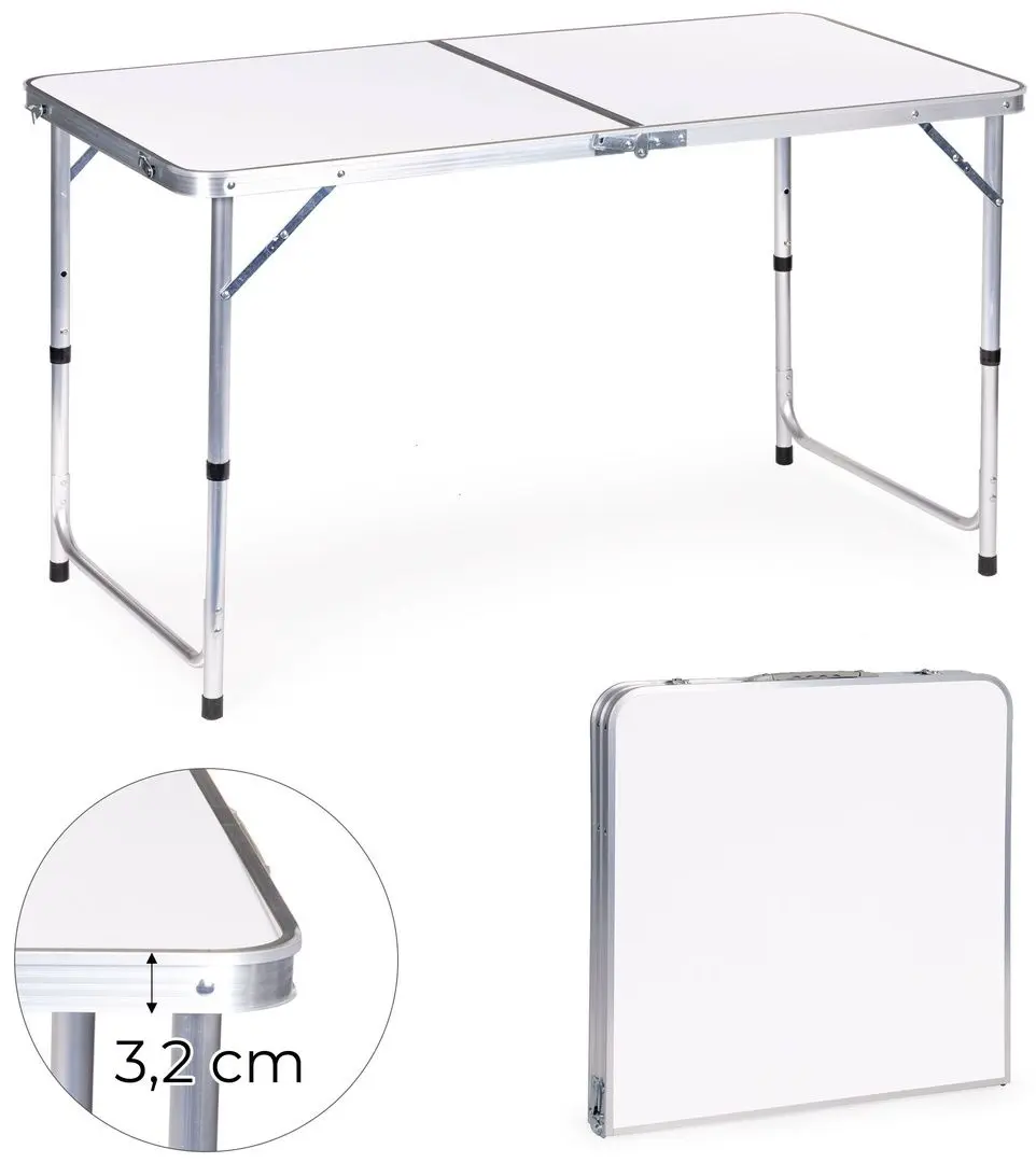 Masa pliabila Modern Home GMFC-FY12060 (White/Silver) - 3