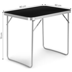 Masa pliabila Modern Home GMFC-FY8060 (Blalck/Sivler) Thumb