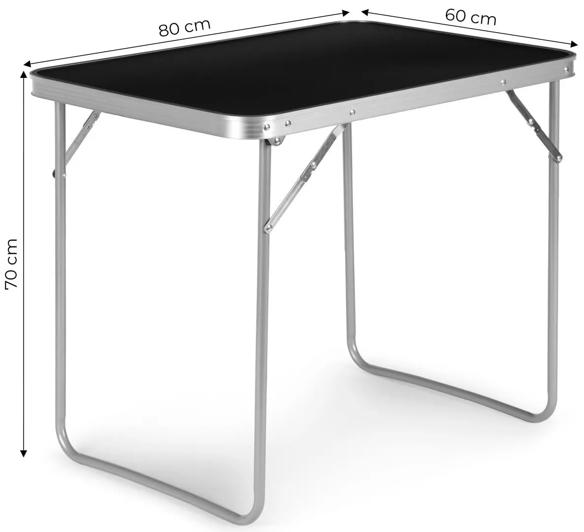 Masa pliabila Modern Home GMFC-FY8060 (Blalck/Sivler) - 2