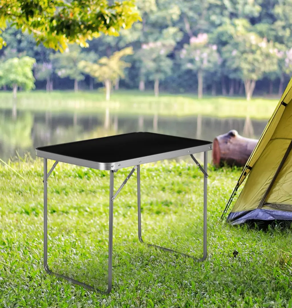 Masa pliabila Modern Home GMFC-FY8060 (Blalck/Sivler)