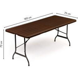 Masa pliabila Modern Home MZK-180 (Brown) Thumb