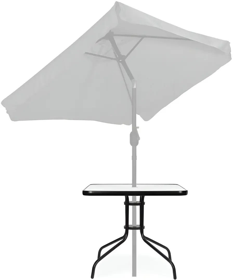 Стол MultiGarden SC-073A (Black/Transparent)