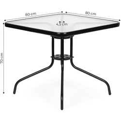 Стол MultiGarden SC-073A (Black/Transparent) Thumb