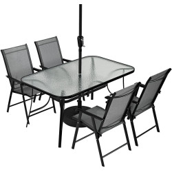 Стол MultiGarden SC-094 (Black/Transparent) Thumb