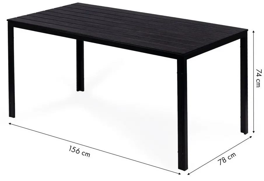 Стол садовый Multi Garden SAK-156 (Black)
