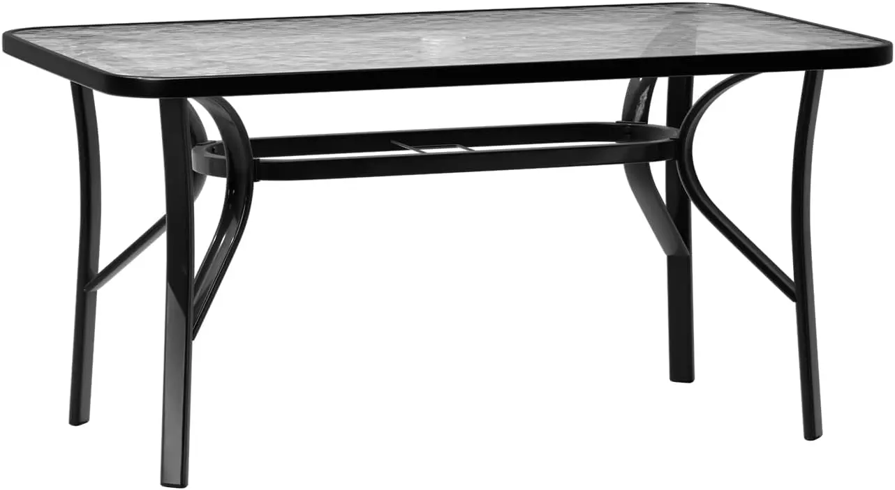 Masa de gradina MultiGarden SC-094-120 120x70 (Black/Transparent)