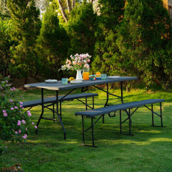 Masa pliabila Nils Camp NC1618 (Black) Thumb