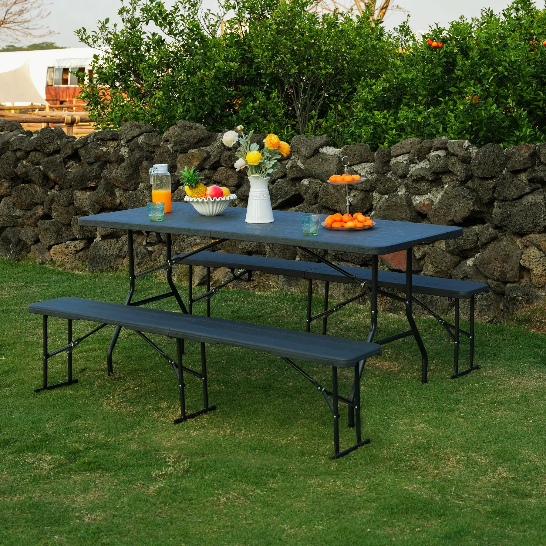 Masa pliabila Nils Camp NC1618 (Black) - 3