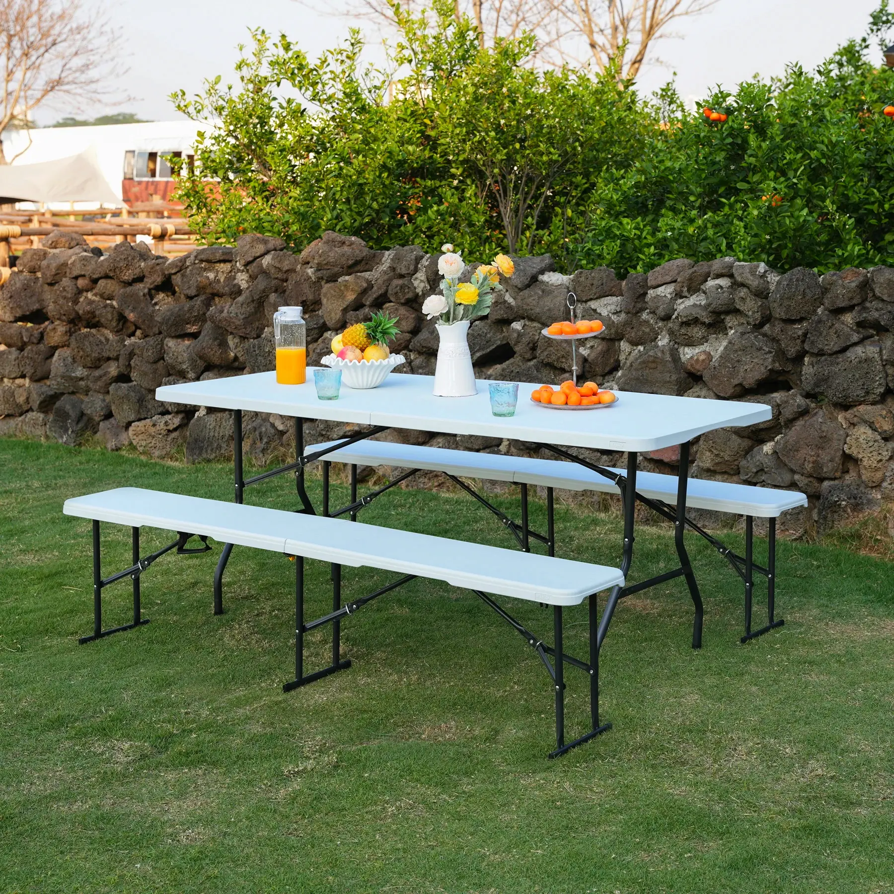 Стол складной Nils Camp NC1618 (White) - 2