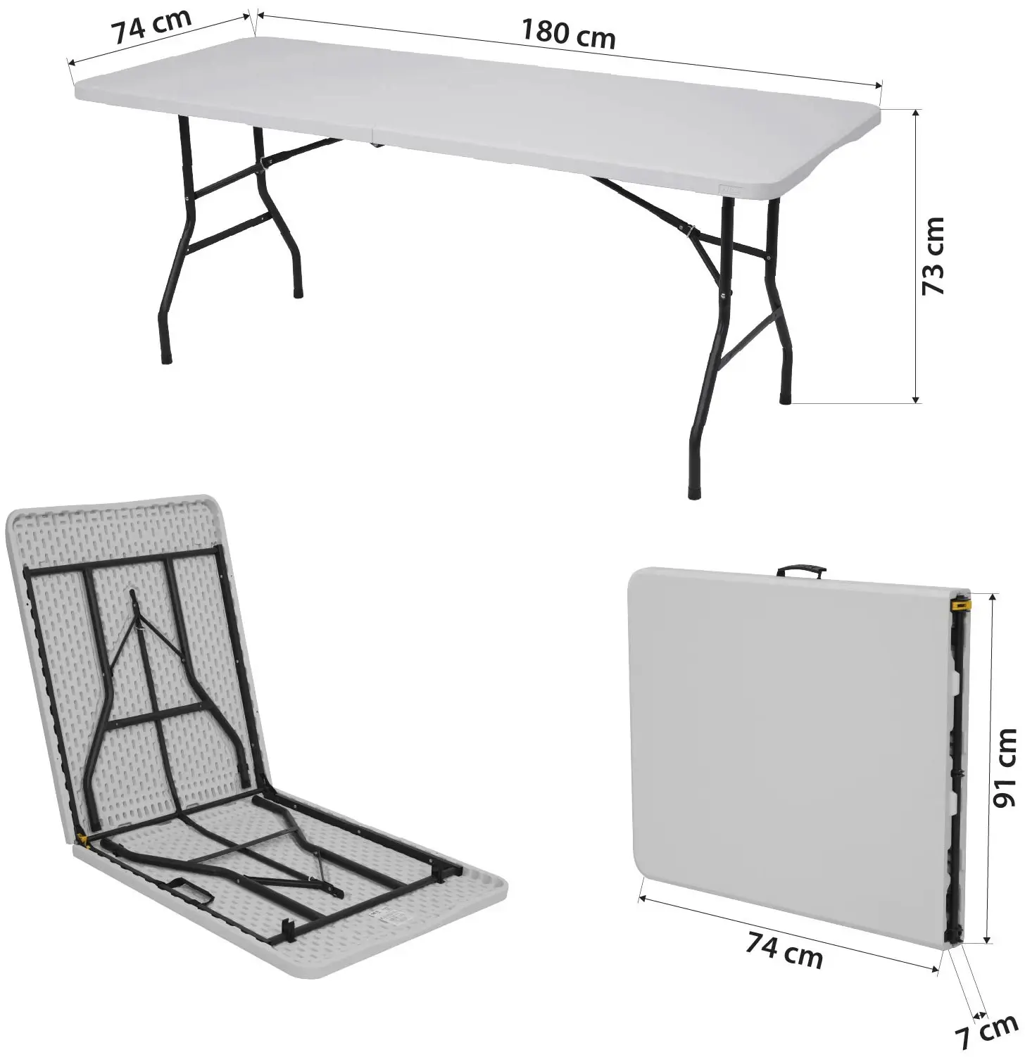 Стол складной Nils Camp NC1618 (White) - 5