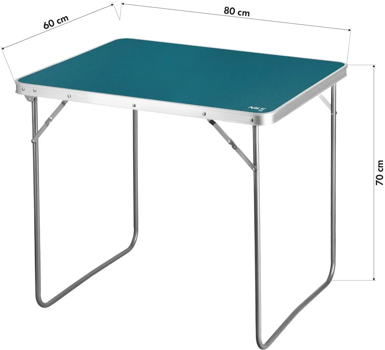 Стол складной Nils Camp NC3401 80x60x70 (Blue) - 8