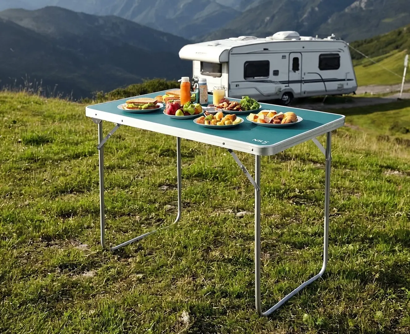 Стол складной Nils Camp NC3401 80x60x70 (Blue)