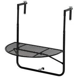 Навесной балконный столик Outsunny 84B-861 (Black) Thumb
