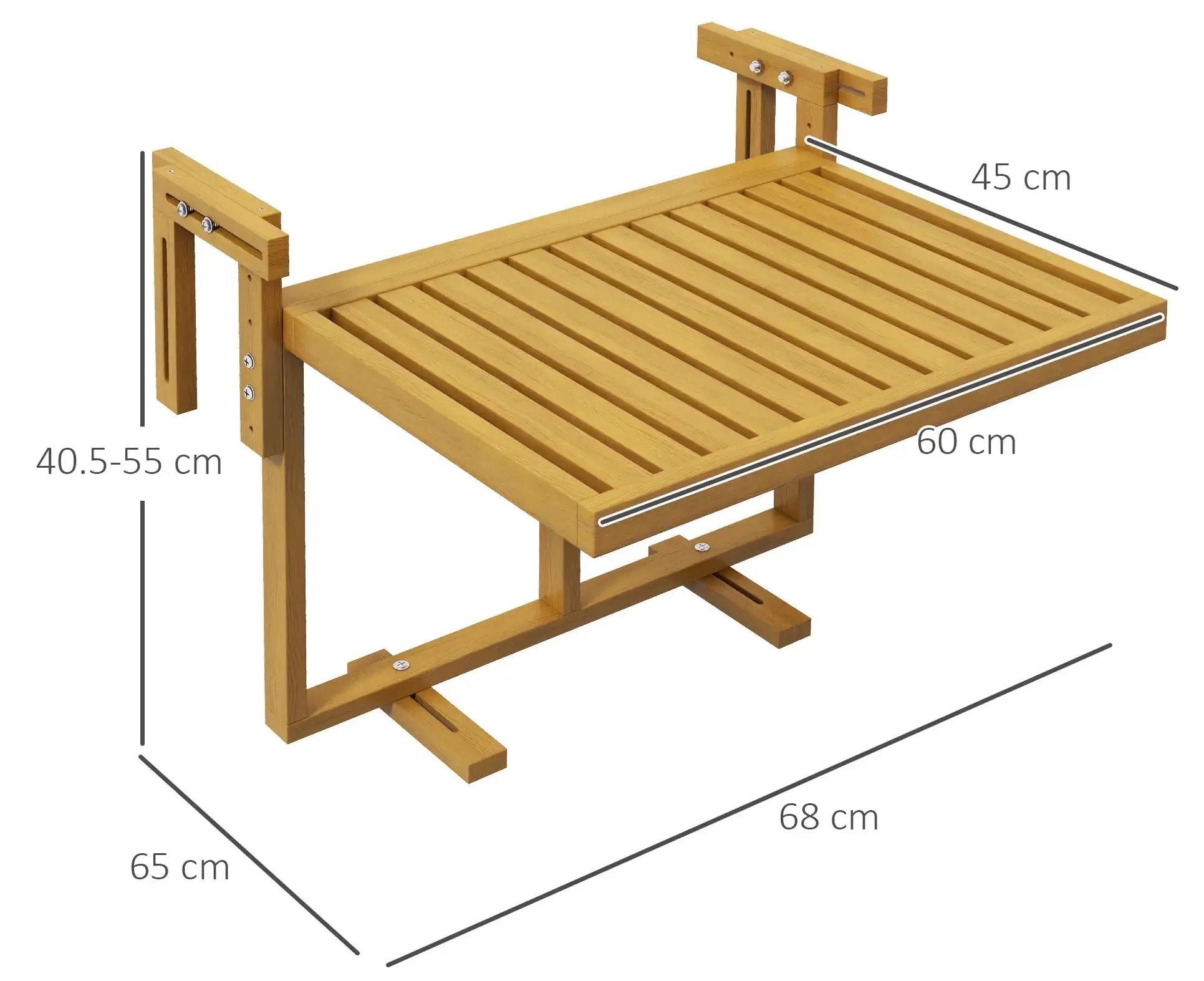 Masa suspendata Outsunny 84G-184V00ND (Natural) - 4