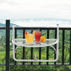 Masa suspendata de balcon Outsunny 84B-295WT (White) Thumb