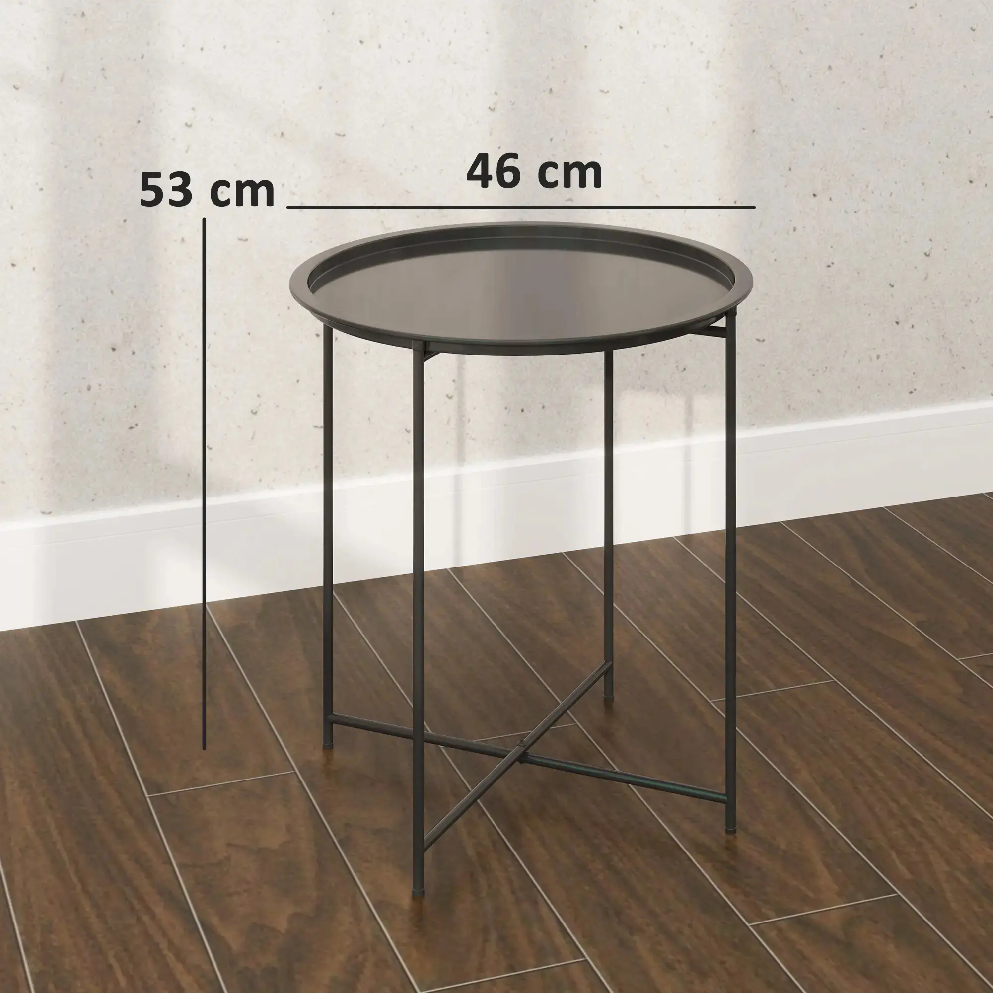 Садовый журнальный столик Outsunny 84G-698V00BK (Black) - 4